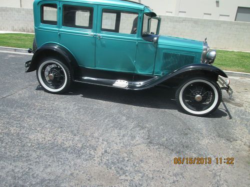 1930 ford modle a silver black runs and drives great looks good original cond