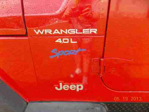 1997 Jeep Wrangler Sport Sport Utility 2-Door 4.0L, US $7,800.00, image 12