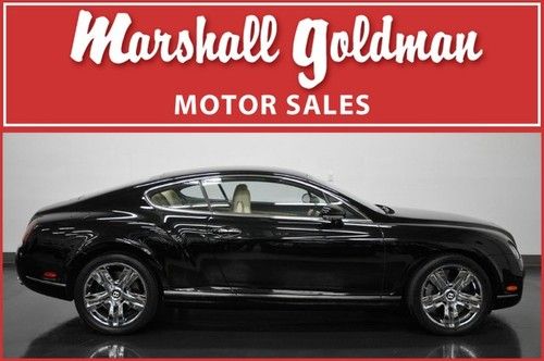 2009 bentley continental gt coupe beluga black magnolia 19' chromes 8,900 miles