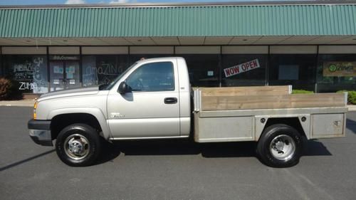 6.6l duramax turbo diesel - allison -stake body - flat bed - dually - no reserve