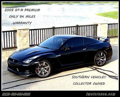 2009 nissan gt-r premium awd! only 9k miles! blk/blk! navigation! warranty wow