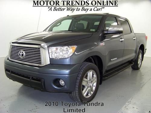 4x4 navigation rearcam sunroof leather htd seats bedliner 2010 toyota tundra 33k