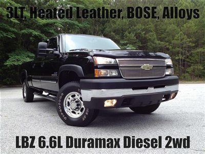 3lt heated leather buckets lbz duramax diesel 6 speed allison auto 2wd bose 6 cd