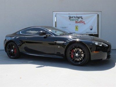 Aston martin vantage jet black on all black interior - 6speed manual coupe 4.7l