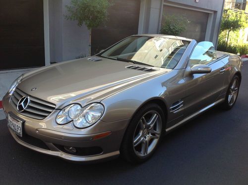 06 sl500 convertible loaded amg spt, trim, keyless-go pkg, navigation &amp; bose