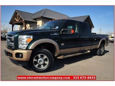 2011 ford f350 king ranch lariat diesel super duty 4wd crewcab leather clean low