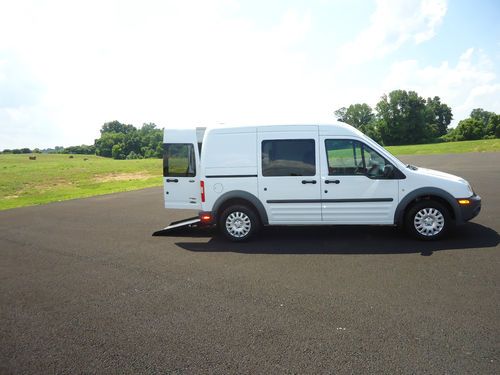 2010 ford transit connect wheelchair/handicap ramp van rear entry conversion