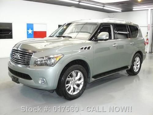 2012 infiniti qx56 4x4 theater sunroof nav dvd 20's 19k texas direct auto