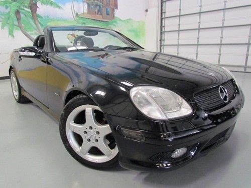 2002 mercedes slk-230 sport, black/black,just got serviced all the way,like new!