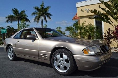 Florida convertible 40k miles desert silver metallic carfax certified leather