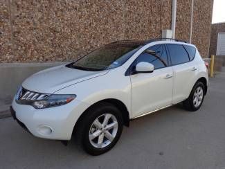 2009 nissan murano sl pearl white-moonroof-heated seats-carfax certified