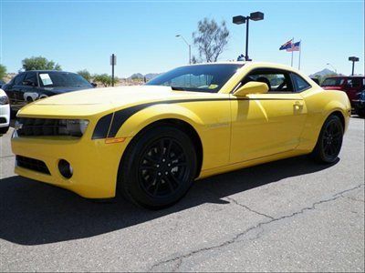 2dr cpe lt w/1lt low miles coupe manual engine, 3.6l v6 yellow chevy muscle car