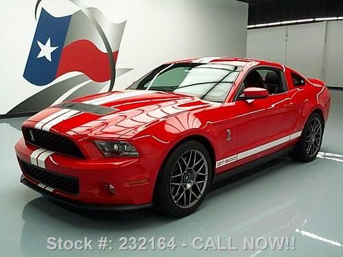 2012 ford shelby gt500 svt cobra recaro nav shaker 6k texas direct auto