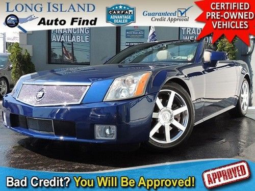 06 cadillac xlr blue convertible auto leather xenon projectors fogs keyless