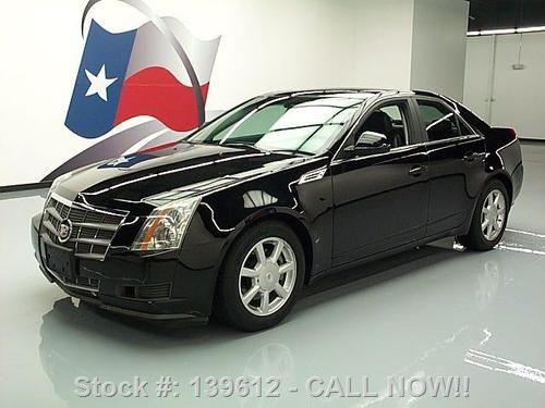 2009 cadillac cts 3.6l auto pano sunroof blk on blk 79k texas direct auto
