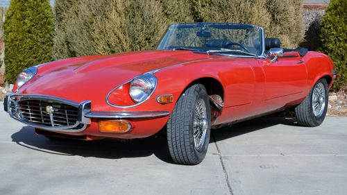 1972 jaguar xke (e-type) series iii ots convertible, matching #'s, very original