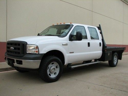 2005 ford f-350 4x4 power stroke diesel crew cab xl, srw, only 77k miles, clean!