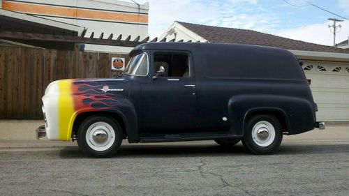 1956 ford f100 panel truck custom cab