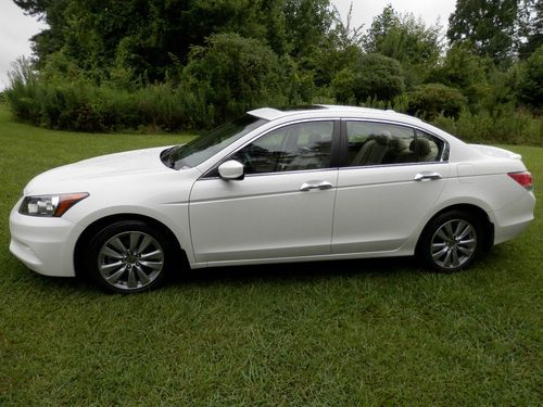 2012 honda accord 4dr ex-l v6 navigation w/ext factory warranty to 120,000 miles