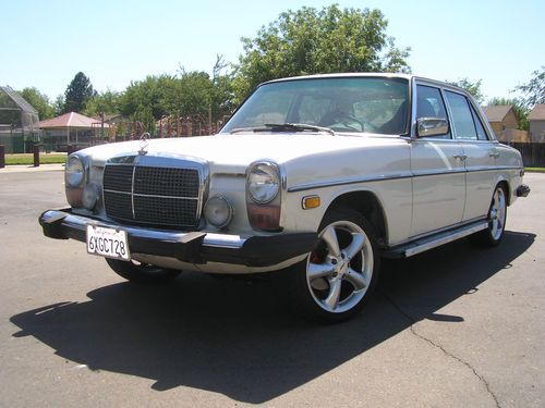 1975 mercedes 280 sedan. chevy ls swap. 270 horsepower. lr4 4.8 v8. 4l60e trans
