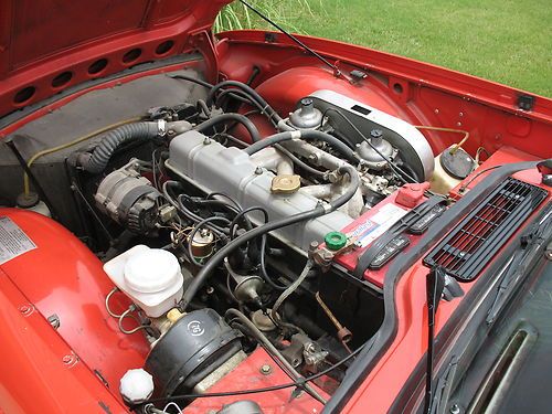 Red 1974 triumph tr-6 original condition