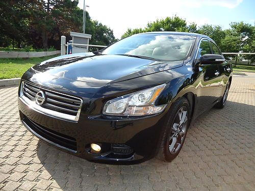 2012 nissan maxima s sedan 3.5l leather interior low 2k miles xenons no reserve