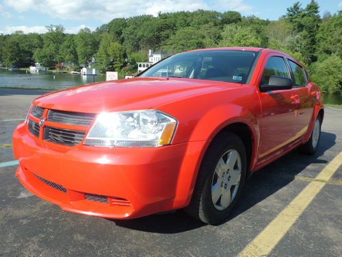 2009 dodge avenger se sedan 4-door 2.4l torrent  red.  1 owner.    title in hand