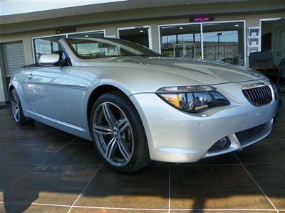 2006 bmw 650i convertible 6spd sport pkg 47k miles premium sound nav cold sharp!