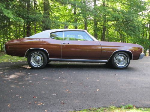 1971 chevrolet chevelle malibu 350 low miles window sticker mostly all original