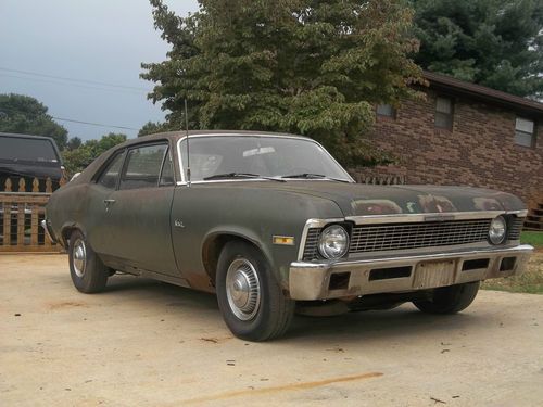 1970 chevy nova survivor 2 door 6cly 4 spd big 10 rear sleeper project hot rod