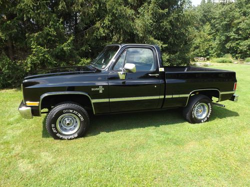 1984 black chevy silverado(frame-off restoration)