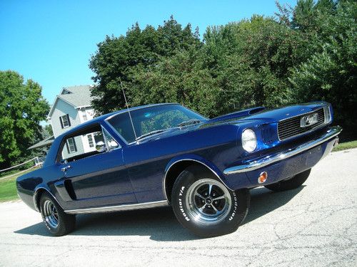 No reserve 66 mustang "c" code 1of 1 stunning high $$ paint very nice "rare car"