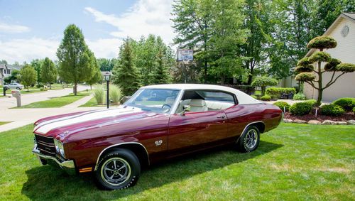 1970 chevelle l78 396 4 speed #'s matching restored 375hp frame off restored