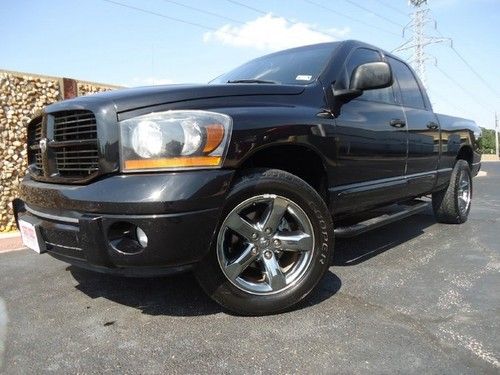 Night runner-slt-5.7l hemi-1 txownr-pwr pedals-crew cab-short bed-20 blk chrome