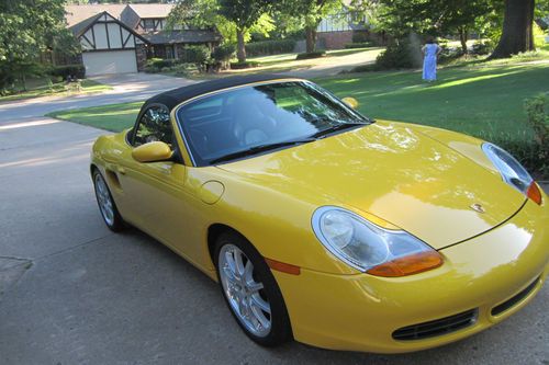 2001 porsche boxster s yellow low miles