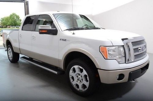 2010 ford f-150 supercrew lariat 4x4 pwr a/c htd lthr keyless 1 owner kchydodge