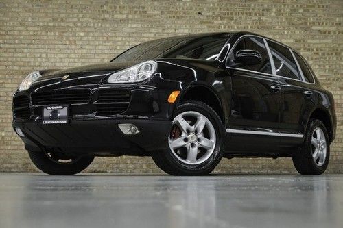 2005 porsche cayenne s! blk/blk! nav! 18 whls! clean carfax!