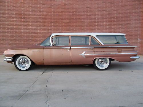1960 chevy impala parkwood station wagon solid original patina