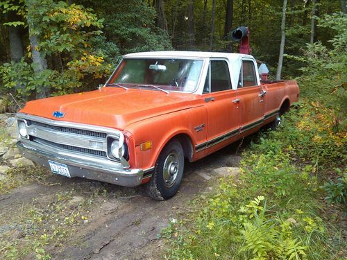 1969 chevrolet c10 crew cab 396bb rare find