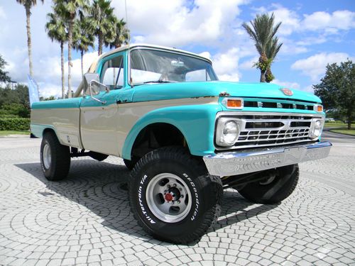 1966 ford f-100 factory 4x4 a/c lifted 390 v8