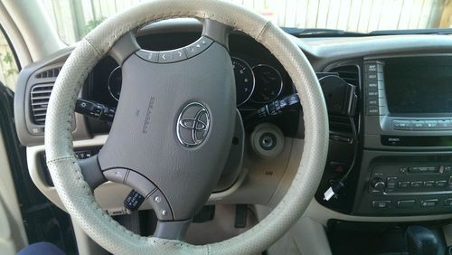 2004 Toyota Landcruiser, 59k miles, black, tan leather, loaded, image 5
