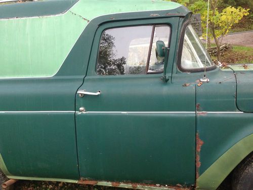 1960 green Ford F-100 Panel Van / truck. Project car!, image 2
