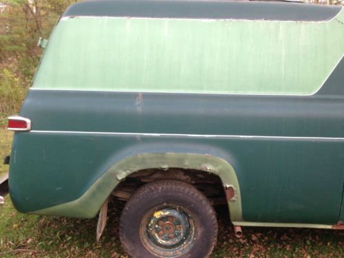 1960 green Ford F-100 Panel Van / truck. Project car!, image 3