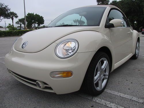 2005 volkswagen beetle gls conv. only 5,000 milesturbo,lthr,auto,htd sts,pwr top