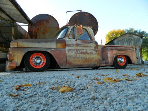 1963 c10 chevy bagged patina ridetech lt1 rat rod hot rod shoptruck restomod