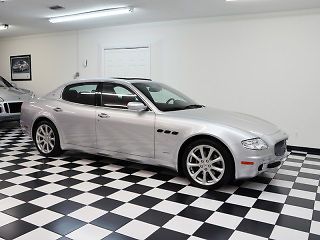 2007 maserati quattroporte luna grigio over burgundy navi only 9 k orig mi