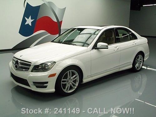 2013 mercedes-benz c300 sport p1 awd sunroof nav 8k mi! texas direct auto