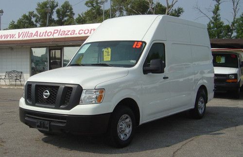 2013 nissan nv hd 2500 high top cargo van only 15k miles