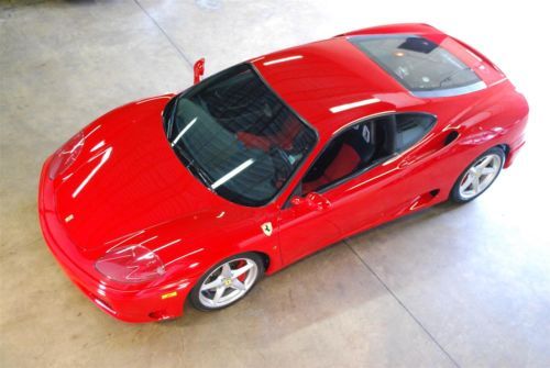 2004 ferrari 360 6spd - carbon racing seats, full service records, crazy clean