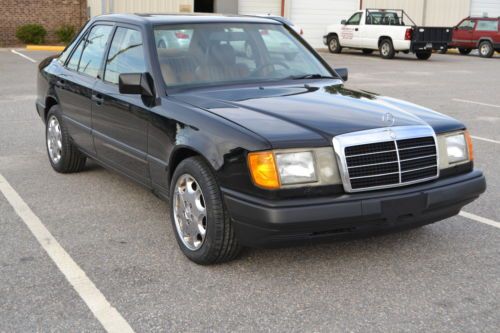 1989 mercedes benz 300e black with camel interior very clean stored for years